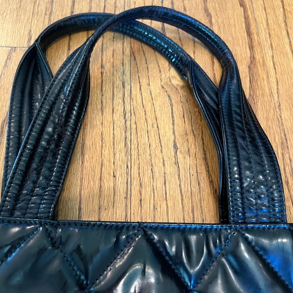 Chanel Black Patent Leather Expandable Tote - Picture 9 of 16